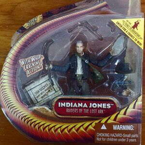 VINTAGE INDIANA JONES RAIDERS OF THE LOST ARK W/ WHIP CRACKING ACTION